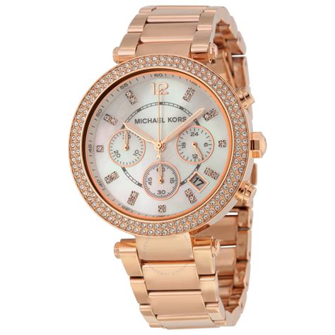 rose gold white face michael kors watch|rose gold mk watch cheap.